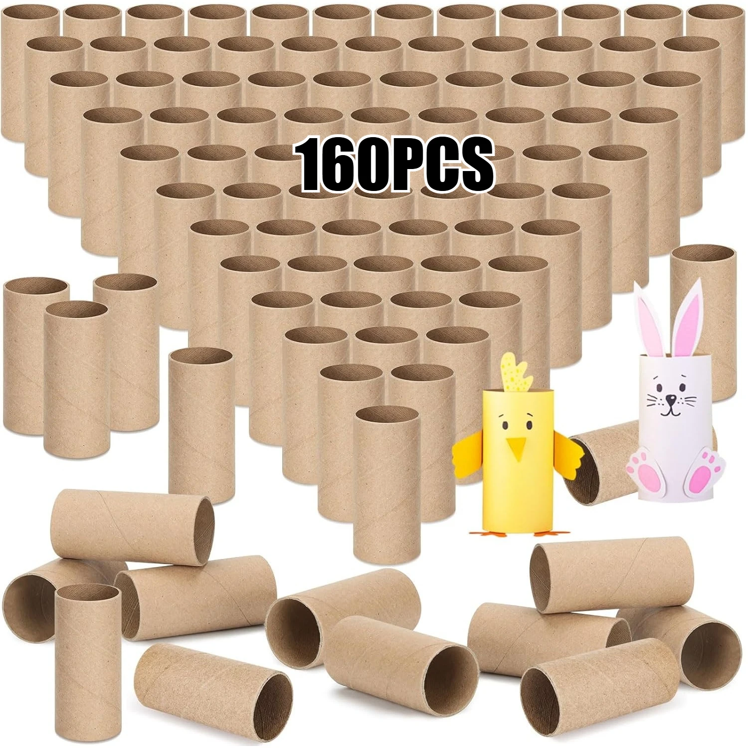 160PCS Brown Cardboard Tubes for Crafts, 1.5 x 3.2 Inch Kraft Toilet Paper Rolls for Crafts, Strong and Pressure-Resistant Tubes
160PCS Brown Cardboard Tubes for Crafts, 1.5 x 3.2 Inch Kraft Toilet Paper Rolls for Crafts, Strong and Pressure-Resistant Tubes