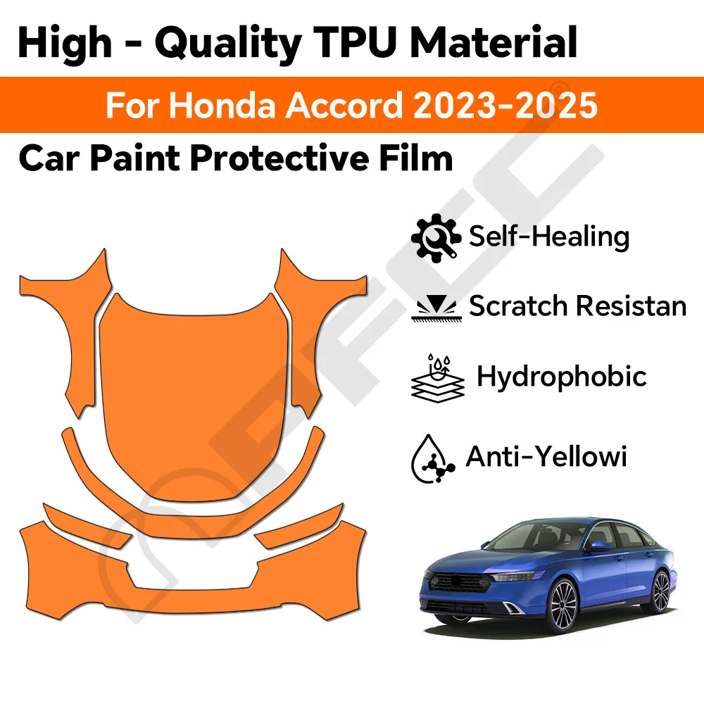 PPF For Honda Accord 2023 2024 2025 TPU Paint Protection Film Clear Bra Pre-cut Car Body Anti-Scratch Resistant Self-adhesive
PPF For Honda Accord 2023 2024 2025 TPU Paint Protection Film Clear Bra Pre-cut Car Body Anti-Scratch Resistant Self-adhesive