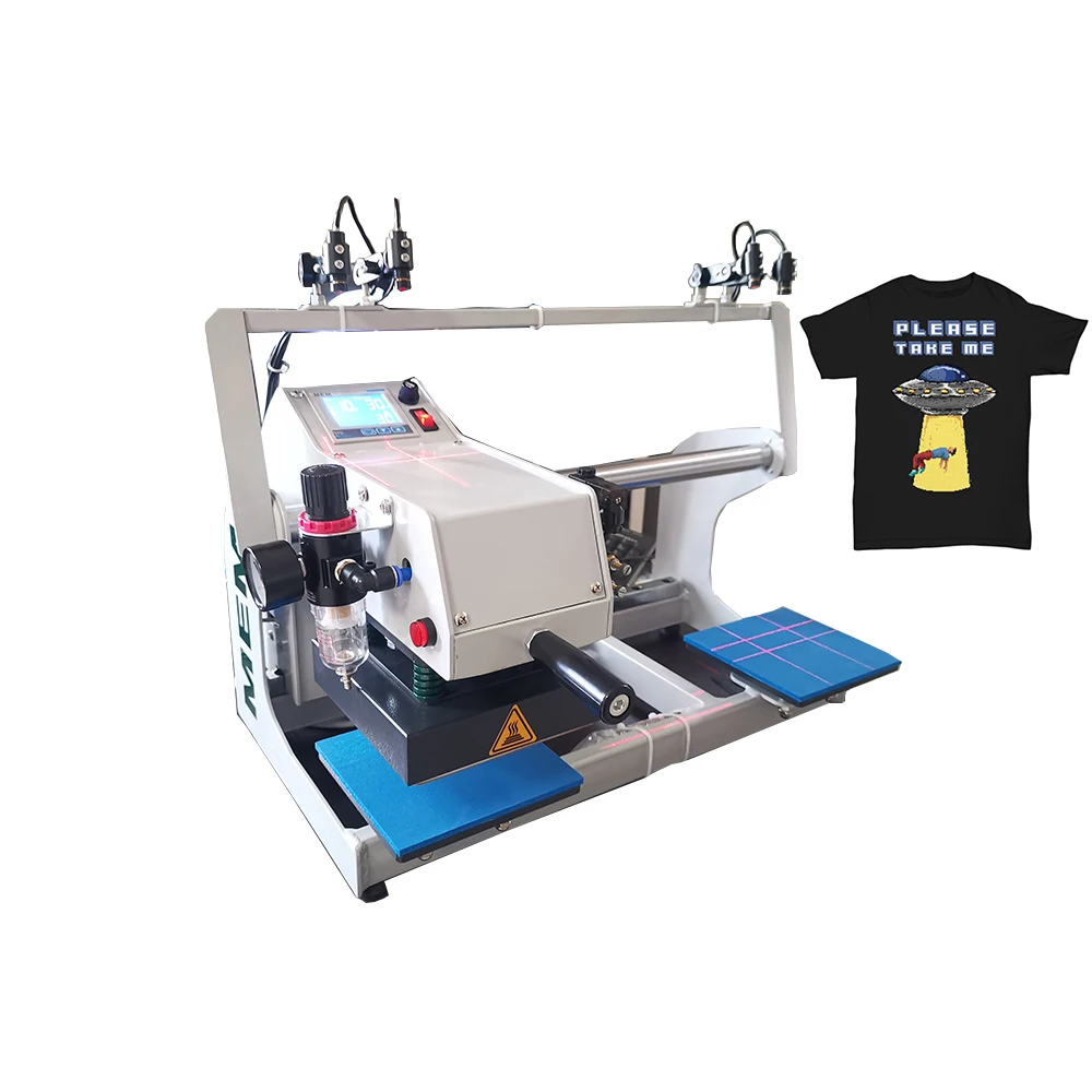 High Pressure Flat Dual Platen Heat Press Machine T-shirt Printing Heat Transfer Machine
High Pressure Flat Dual Platen Heat Press Machine T-shirt Printing Heat Transfer Machine