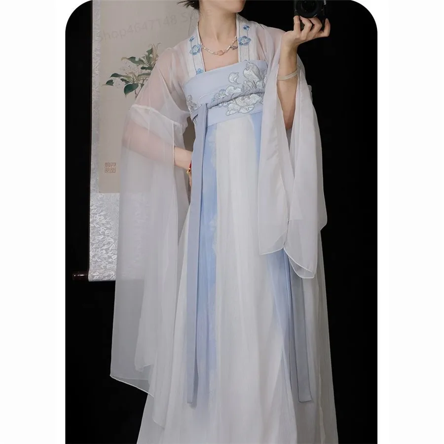 Hanfu Dress Women Chinese Traditional Cosplay Costume Ancient Gradient Hanfu Dress Summer Dress Plus Size XL
Hanfu Dress Women Chinese Traditional Cosplay Costume Ancient Gradient Hanfu Dress Summer Dress Plus Size XL