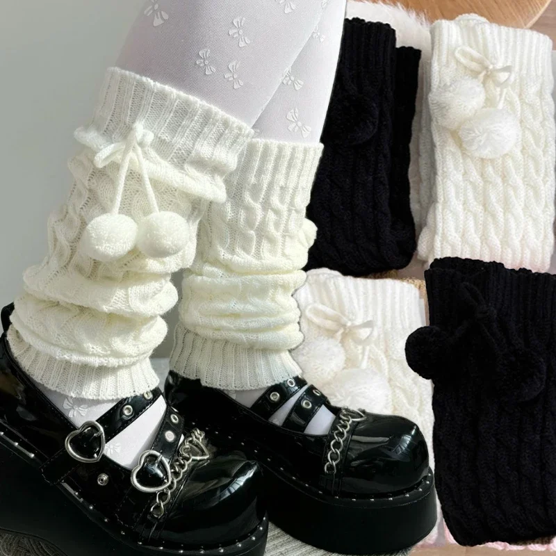 Японские зимние теплые гетры, носки в стиле Лолиты, теплые носки Y2k, вязаные носки, шерстяные чехлы для ног, гетры с шариками для женщин
Японские зимние теплые гетры, носки в стиле Лолиты, теплые носки Y2k, вязаные носки, шерстяные чехлы для ног, гетры с шариками для женщин