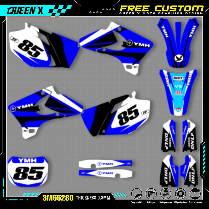 Мотоциклетные графические наклейки QUEEN X MOTO для YAMAHA YZF250 450 2003 2004 2005, наклейки на мотоцикл 008
Мотоциклетные графические наклейки QUEEN X MOTO для YAMAHA YZF250 450 2003 2004 2005, наклейки на мотоцикл 008