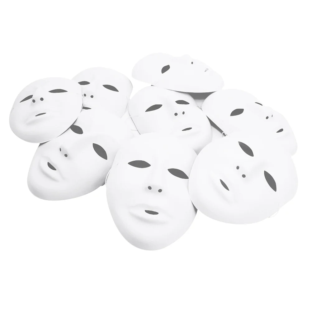12 Pcs White Mask Full Face Cosplay Halloween Costumes Party Funny Blank Masks Men and Women
12 Pcs White Mask Full Face Cosplay Halloween Costumes Party Funny Blank Masks Men and Women