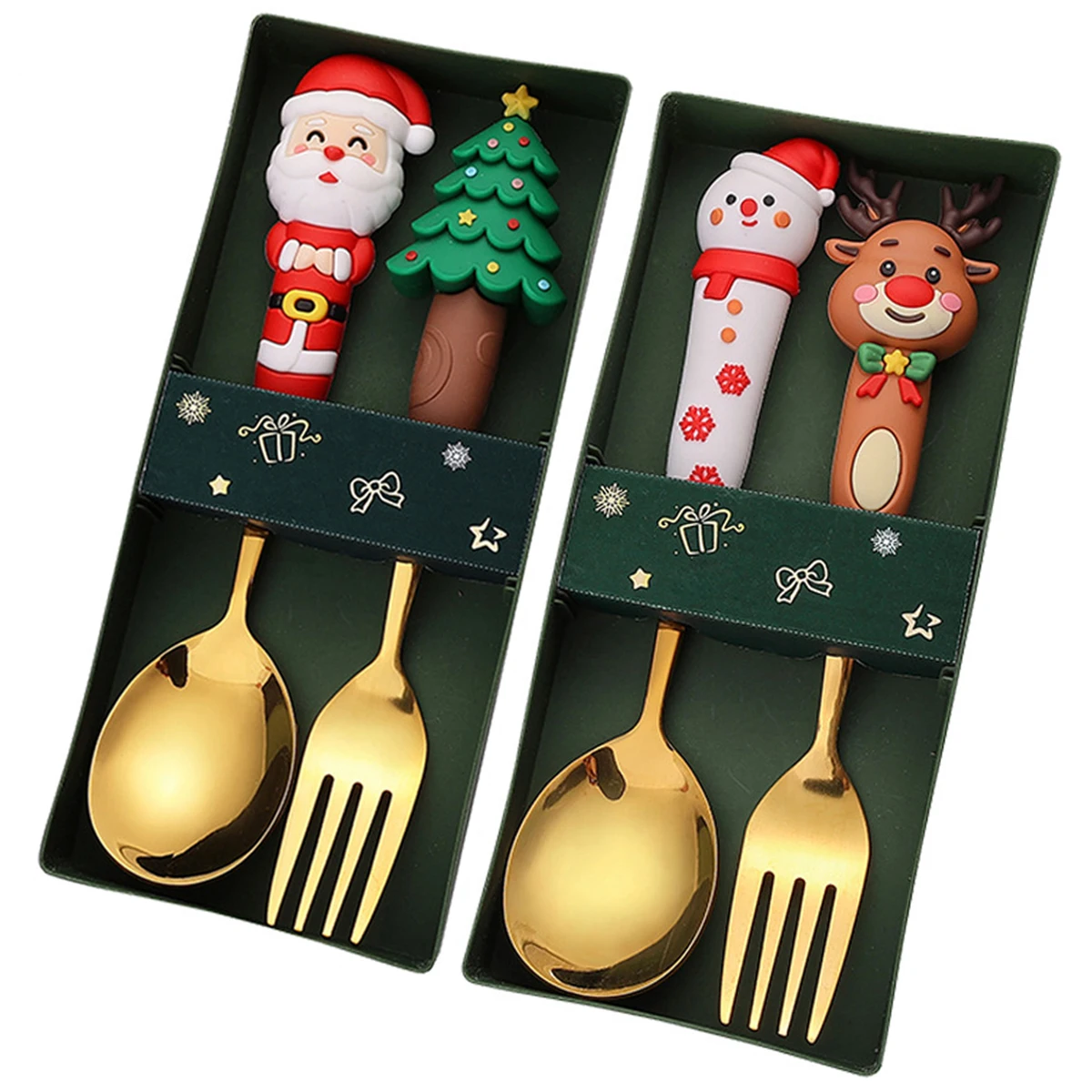 2Pcs Fork Coffee Spoon Dinnerware Set with Gift Box Children Gold Cutlery Set Stainless Steel Flatware Western Kitchen Tableware
2Pcs Fork Coffee Spoon Dinnerware Set with Gift Box Children Gold Cutlery Set Stainless Steel Flatware Western Kitchen Tableware