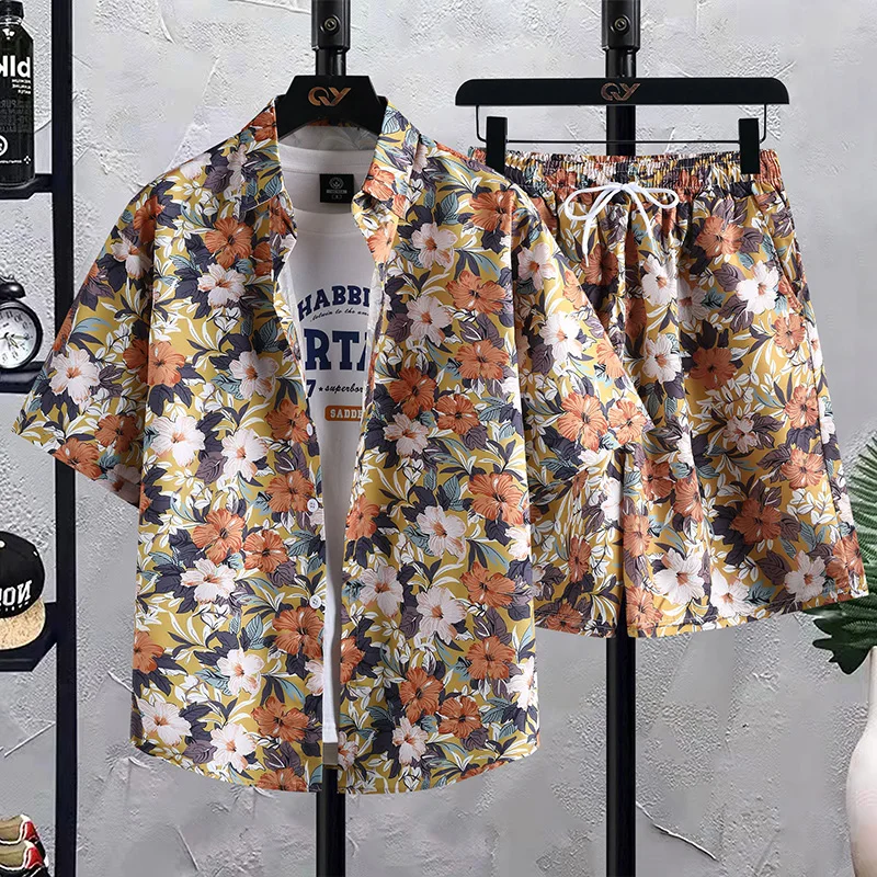 High-quality party casual business beachwear stylish and trendy suit men's flowered shirt two-piece shirt set
High-quality party casual business beachwear stylish and trendy suit men's flowered shirt two-piece shirt set