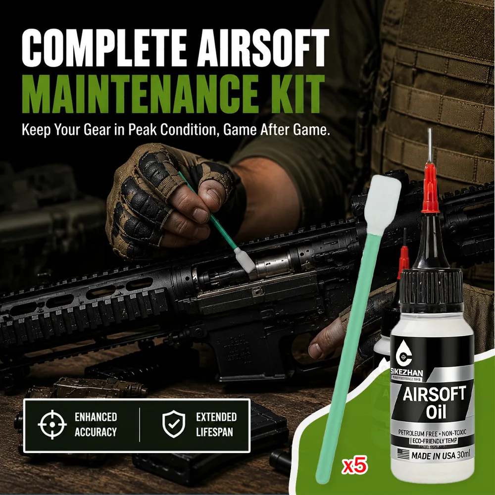 30ml Tactical Maintenance Kit Cylinder Oil And Gear Lubricant Set For Airsoft AEG GBB Pneumatic Seal Protection SIKEZHAN
30ml Tactical Maintenance Kit Cylinder Oil And Gear Lubricant Set For Airsoft AEG GBB Pneumatic Seal Protection SIKEZHAN
