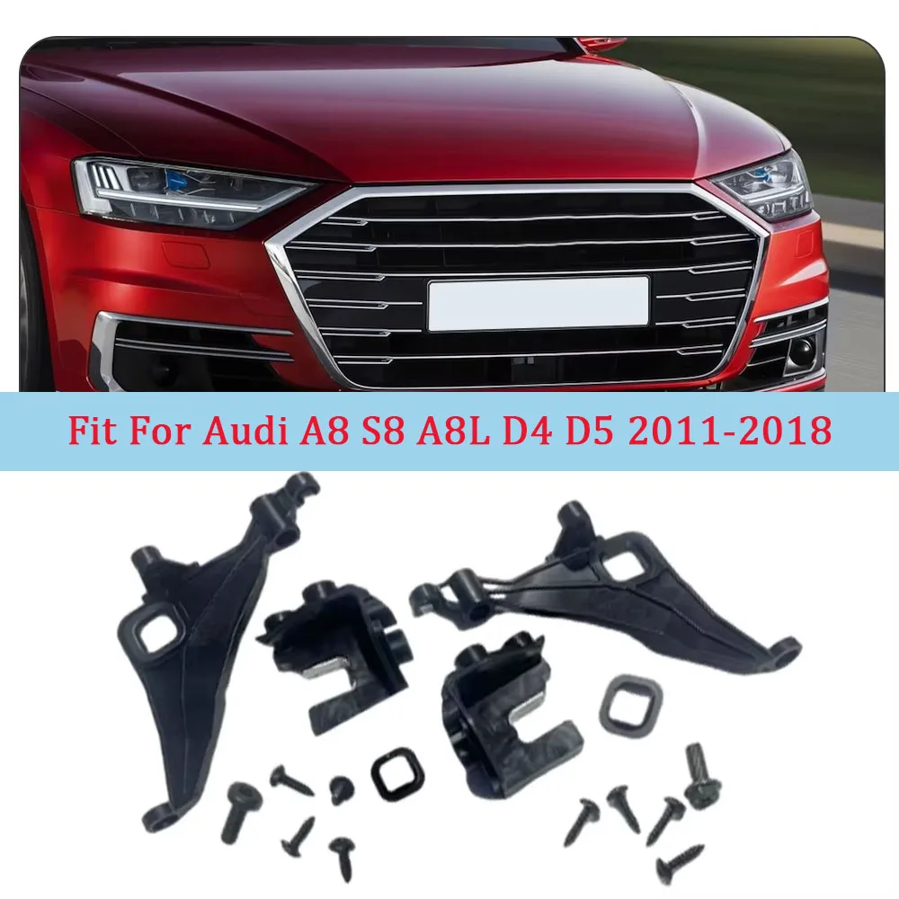 4H0998121 4H0998122 Комплект кронштейнов для ремонта фар автомобиля для Audi A8 S8 A8L D4 D5 2011-2018 левые и правые черные пластиковые ножки с фиксированными
4H0998121 4H0998122 Комплект кронштейнов для ремонта фар автомобиля для Audi A8 S8 A8L D4 D5 2011-2018 левые и правые черные пластиковые ножки с фиксированными