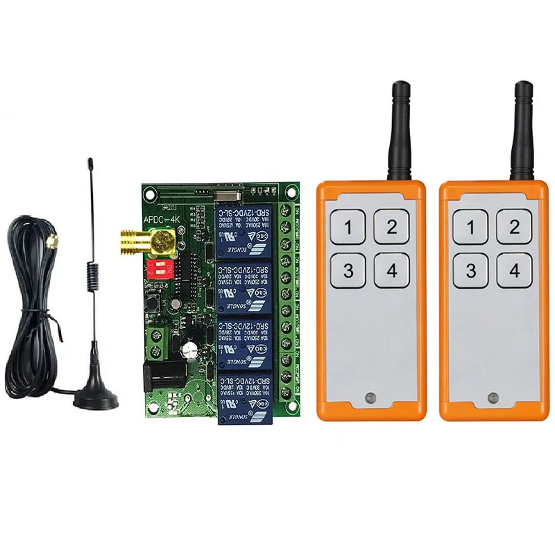 433 МГц DC12V 24V 4CH RF беспроводной пульт дистанционного управления радиоприемник с дистанционным управлением на большие расстояния 1000M присоски антенна
433 МГц DC12V 24V 4CH RF беспроводной пульт дистанционного управления радиоприемник с дистанционным управлением на большие расстояния 1000M присоски антенна