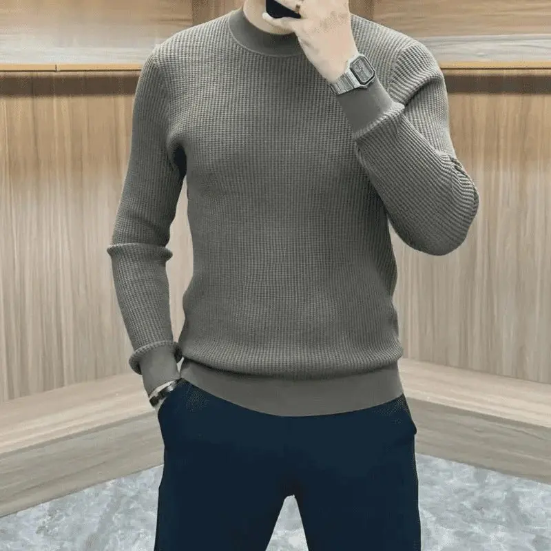 Новый мужской свитер 2025 года: теплый зимний свитер большого размера, высококачественная базовая трикотажная кофта, шерстяной топ для молодежи
Новый мужской свитер 2025 года: теплый зимний свитер большого размера, высококачественная базовая трикотажная кофта, шерстяной топ для молодежи