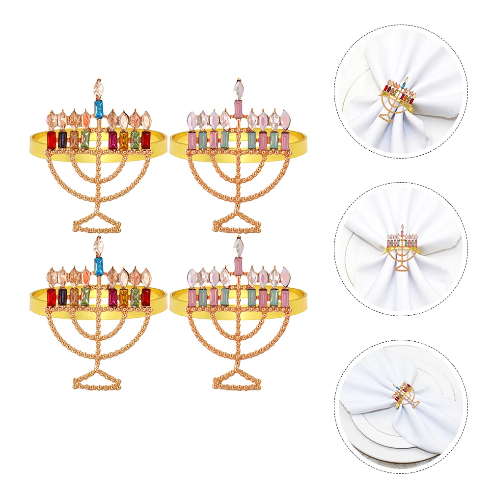 4pcs Colored Diamond Candlestick Napkin Buckle Alloy Lightweight Reusable Sturdy Serviette Ring Decorative Party Banquet Table
4pcs Colored Diamond Candlestick Napkin Buckle Alloy Lightweight Reusable Sturdy Serviette Ring Decorative Party Banquet Table