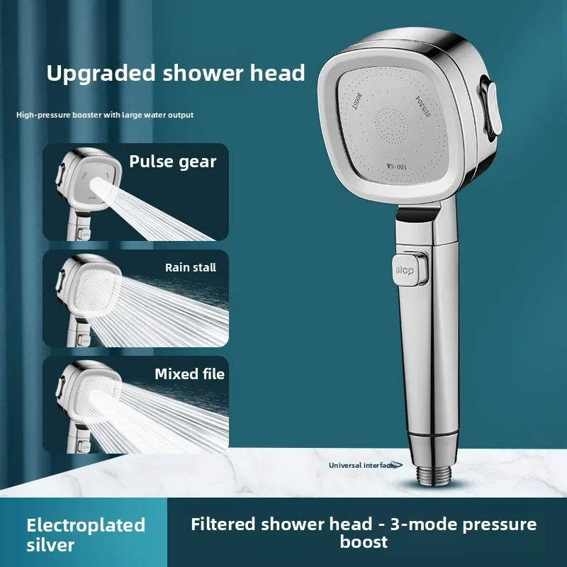 New Square Pole Super Turbo ShowerNozzle ShowerWater Heater Bath Filter ShowerHead Set Shower Head High Pressure
New Square Pole Super Turbo ShowerNozzle ShowerWater Heater Bath Filter ShowerHead Set Shower Head High Pressure