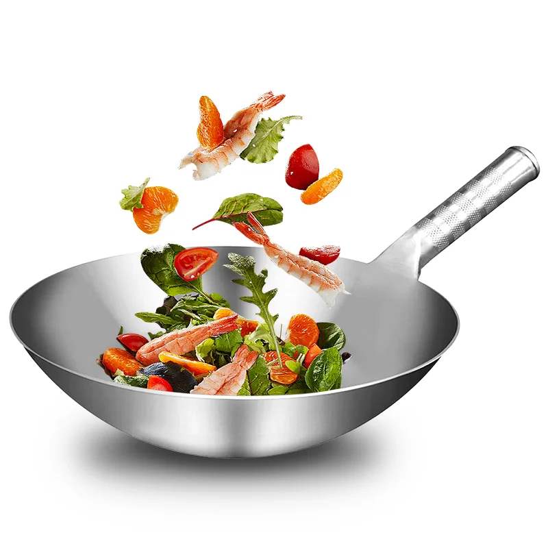 Stainless Steel Wok Chinese Handmade Wok Traditional Non Stick Rusting Gas Wok Stainless Steel High Quality Cooking Pan
Stainless Steel Wok Chinese Handmade Wok Traditional Non Stick Rusting Gas Wok Stainless Steel High Quality Cooking Pan