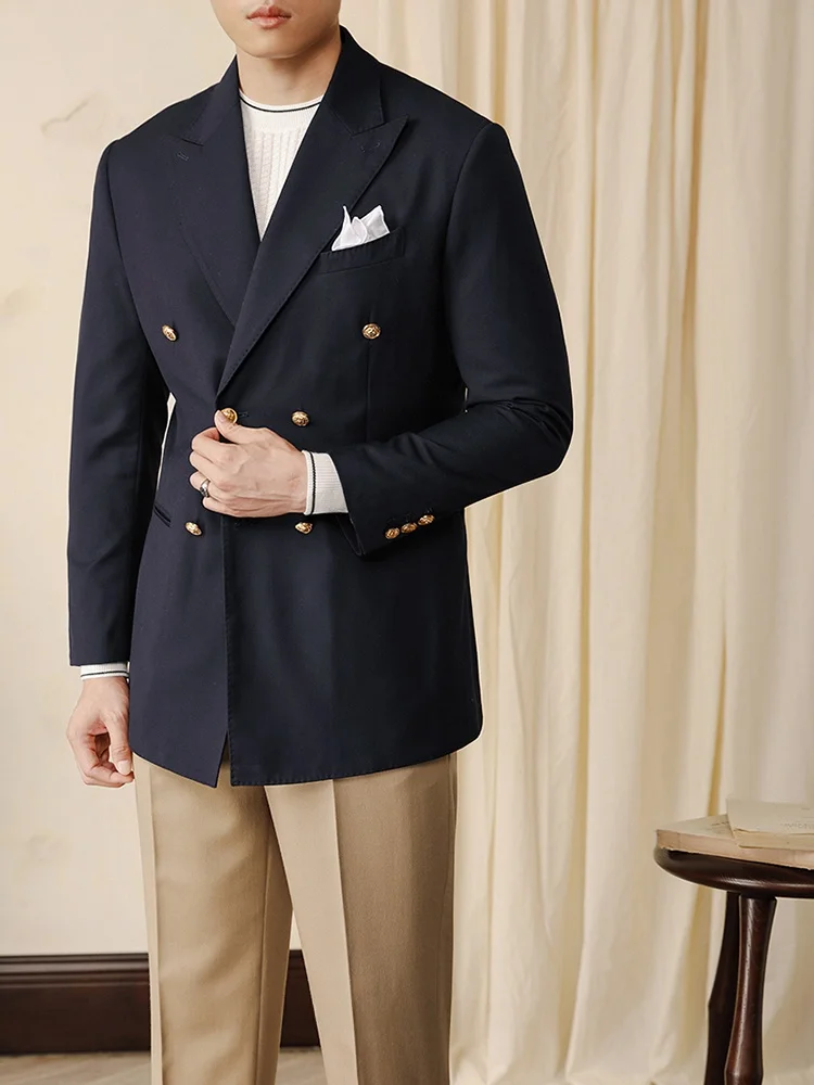 Casual Men's Suit Autumn Winter Double Breasted Busin Slim Fit Drapey Iron Free Italian Sle Jaet Long Sve
Casual Men's Suit Autumn Winter Double Breasted Busin Slim Fit Drapey Iron Free Italian Sle Jaet Long Sve