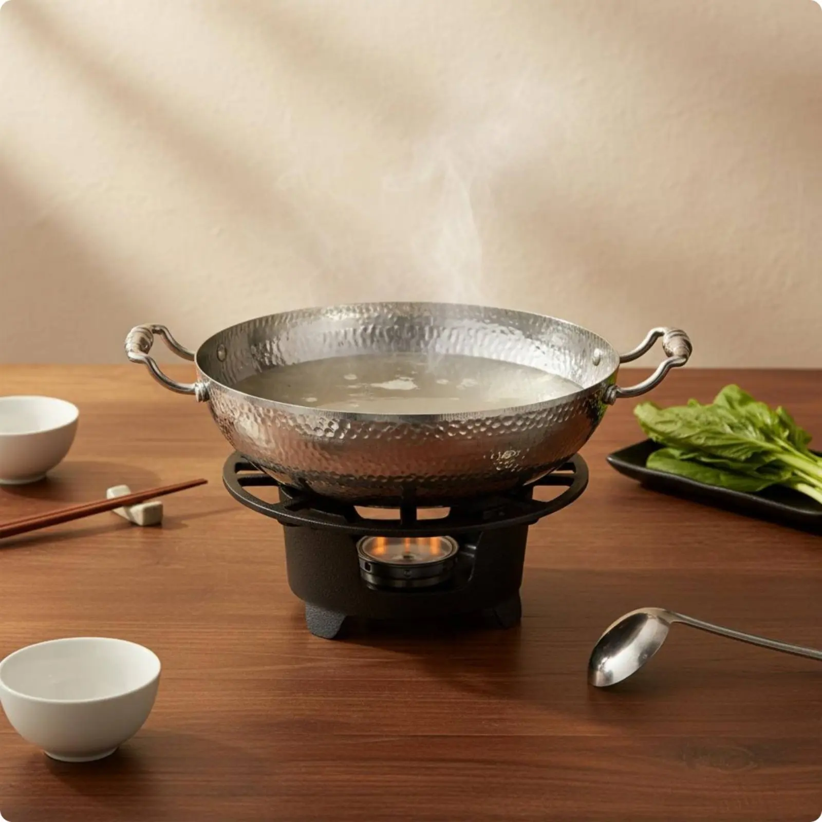 Hammered Stainless Steel Hot Pot Thickened Body Double Divider Hot Pot Rustproof Induction Safe for Hotel
Hammered Stainless Steel Hot Pot Thickened Body Double Divider Hot Pot Rustproof Induction Safe for Hotel