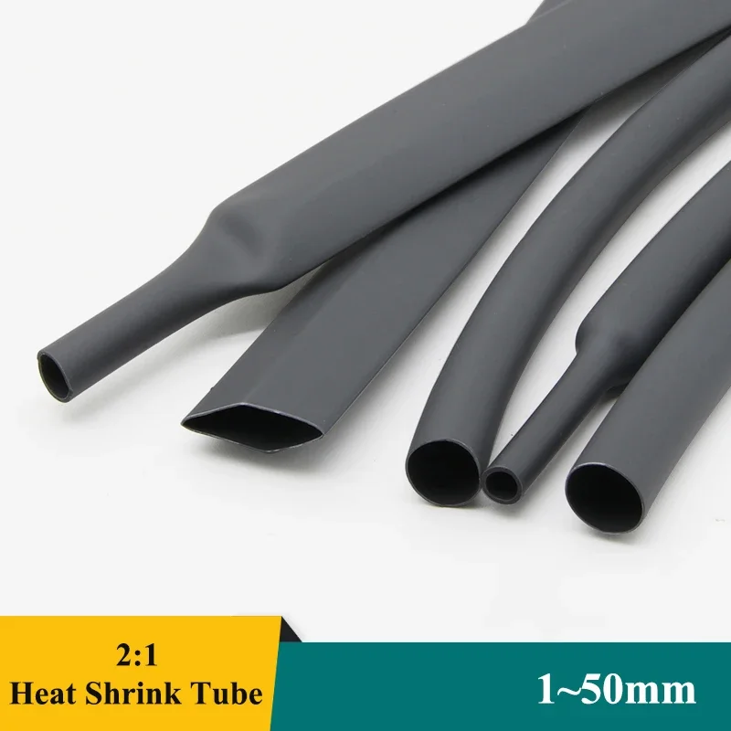 1/3/5M Grey 2:1 Heat Shrink Tube Dia. 1mm~50mm Thermoresistant Wire Repair DIY Heat-shrinkable Sleeve Cable Protector Wrap
1/3/5M Grey 2:1 Heat Shrink Tube Dia. 1mm~50mm Thermoresistant Wire Repair DIY Heat-shrinkable Sleeve Cable Protector Wrap