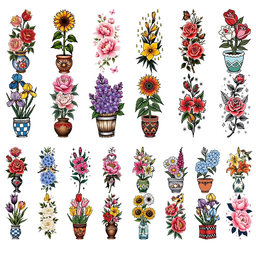 28pcs Temporary Tattoo Hibiscus New School Traditional Daisy Lavender Waterproof Long-lasting Body Stickers Iris For Women
28pcs Temporary Tattoo Hibiscus New School Traditional Daisy Lavender Waterproof Long-lasting Body Stickers Iris For Women