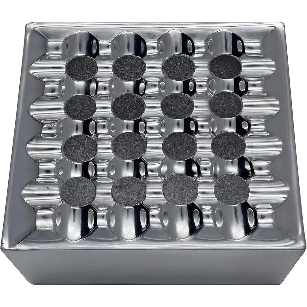 Square Grid Pewter Cigar Ashtray with Removable Lid Secure Rest Indoor Outdoor
Square Grid Pewter Cigar Ashtray with Removable Lid Secure Rest Indoor Outdoor