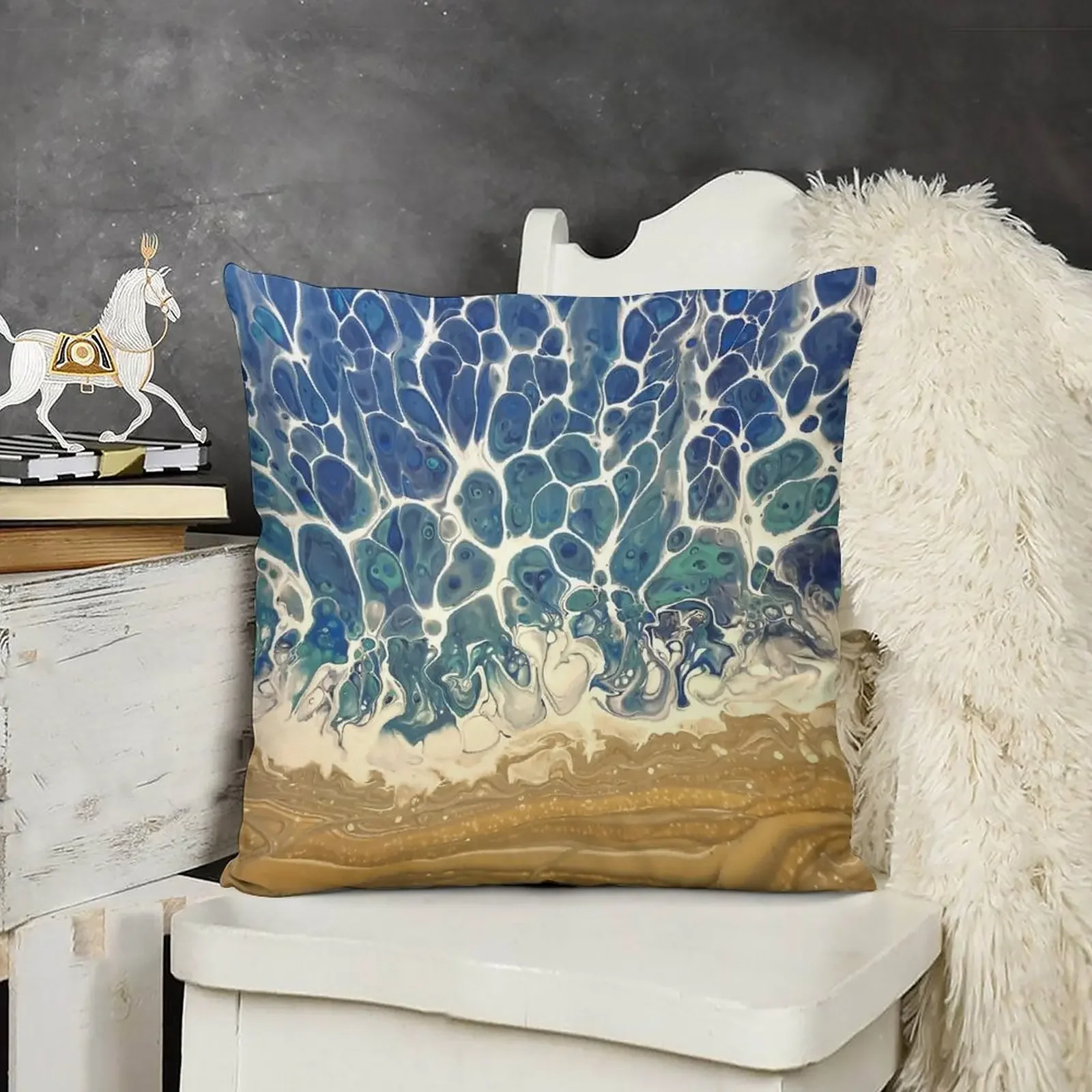 Ocean Beach Acrylic Paint Pouring Art Throw Pillow covers for pillows Cushion Cover Set pillow
Ocean Beach Acrylic Paint Pouring Art Throw Pillow covers for pillows Cushion Cover Set pillow