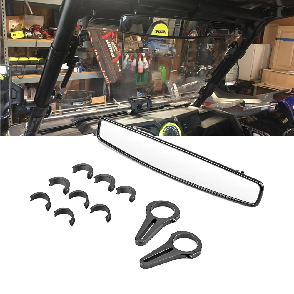 1.5" Roll Cages UTV Wide Rearview Mirror HD Center Mirror Anti-slip For Polaris RZR 800 900 1000 Can Am/ Yamaha/YXZ 1000R
1.5" Roll Cages UTV Wide Rearview Mirror HD Center Mirror Anti-slip For Polaris RZR 800 900 1000 Can Am/ Yamaha/YXZ 1000R
