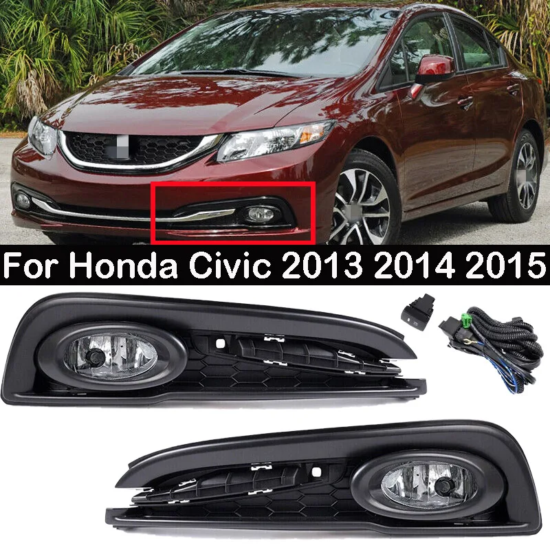 Car Front Fog Bumper Light For Honda Civic 2013 2014 2015 With Bulb Fog Bumper Light W/Switch
Car Front Fog Bumper Light For Honda Civic 2013 2014 2015 With Bulb Fog Bumper Light W/Switch