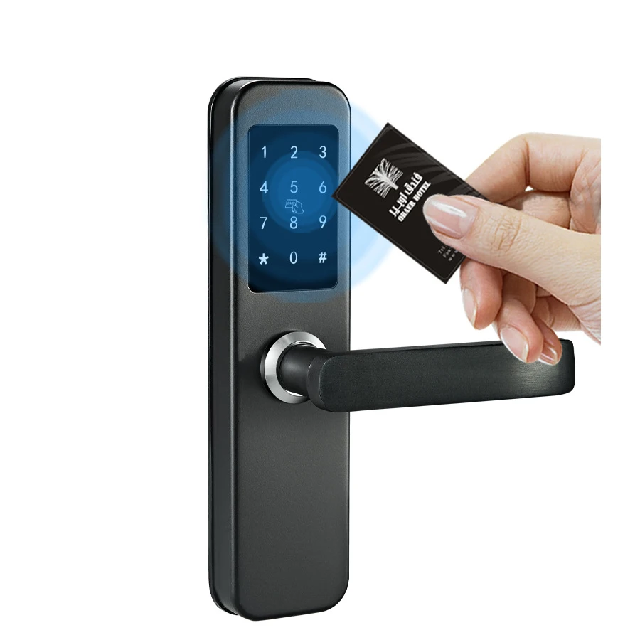 WiFi Smart App-Controlled Electronic Digital Door Aluminum Key NFC Card TT Hotel Management Intelligent Control
WiFi Smart App-Controlled Electronic Digital Door Aluminum Key NFC Card TT Hotel Management Intelligent Control