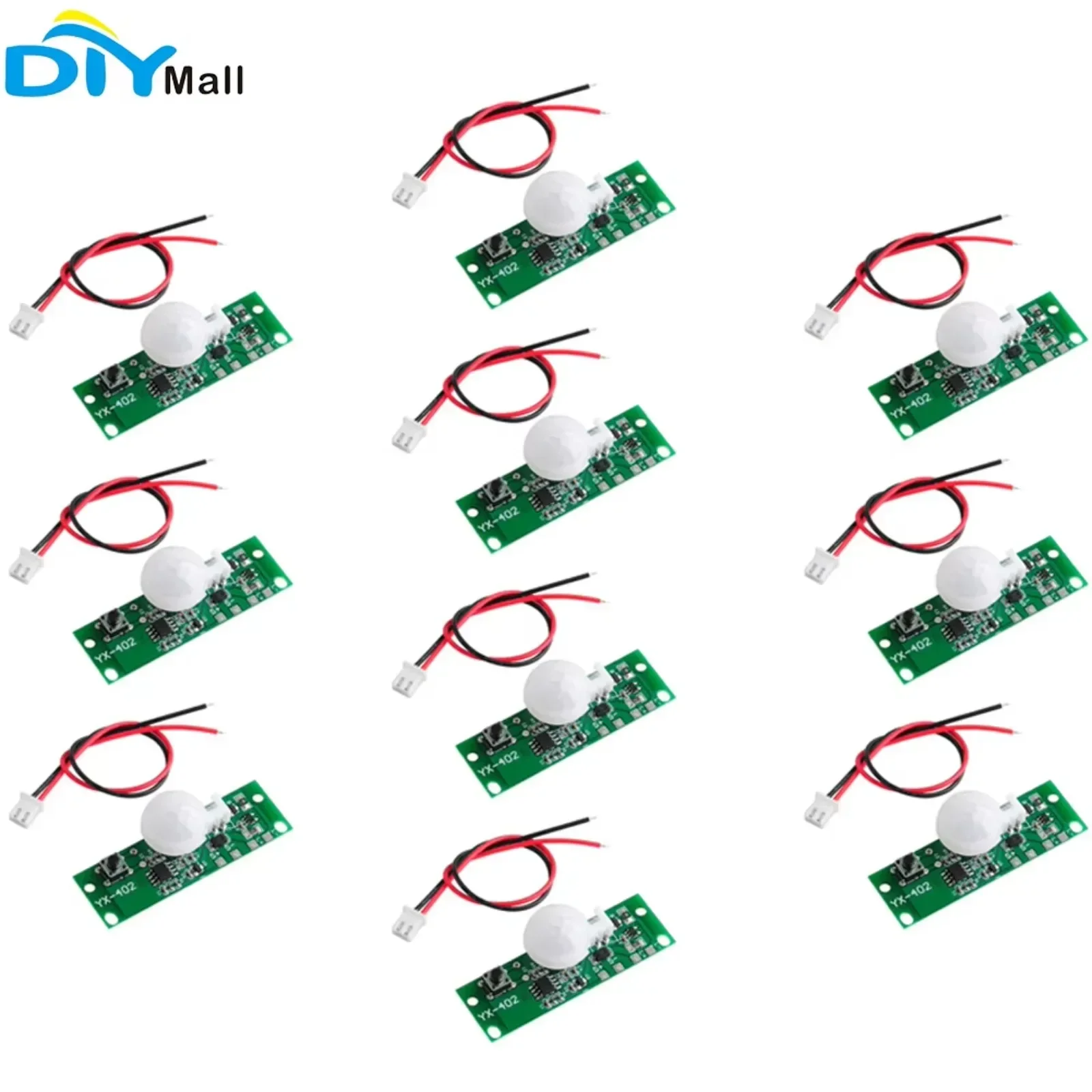 DIYmall 3,7 В PIR датчик движения модуль управления солнечным светом для Arduino (10 шт.) 
DIYmall 3,7 В PIR датчик движения модуль управления солнечным светом для Arduino (10 шт.)