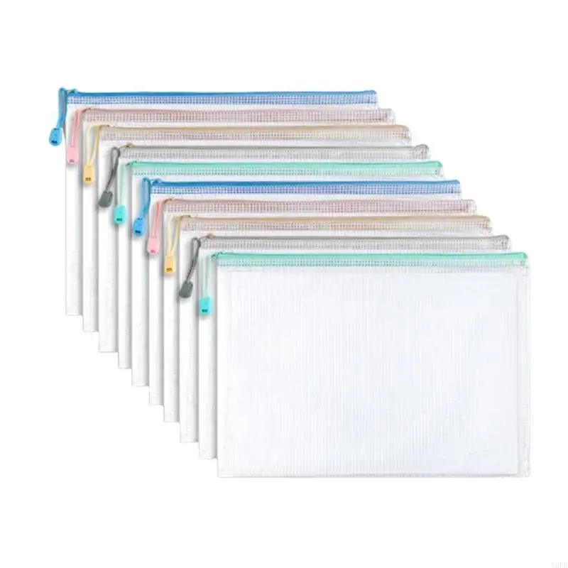 Y5LB 5/10/20Pcs Transparent File Bag Letter Size File Wallet Receipt Wallet Document Folder Bag Zip-up File Storage Bags
Y5LB 5/10/20Pcs Transparent File Bag Letter Size File Wallet Receipt Wallet Document Folder Bag Zip-up File Storage Bags