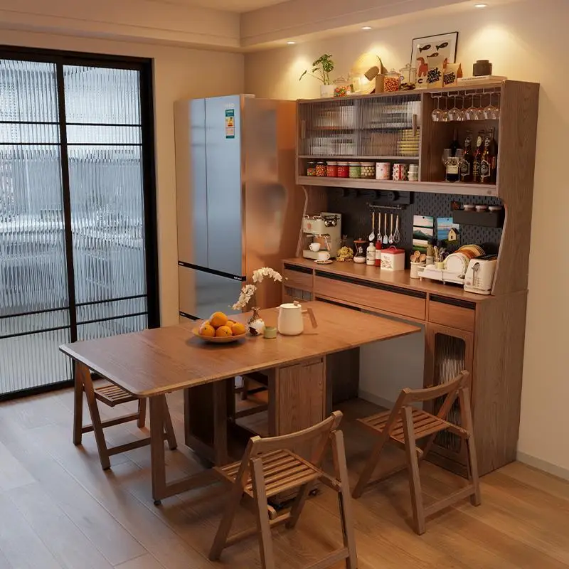 Dining table integrated living room locker against the wall simple locker
Dining table integrated living room locker against the wall simple locker