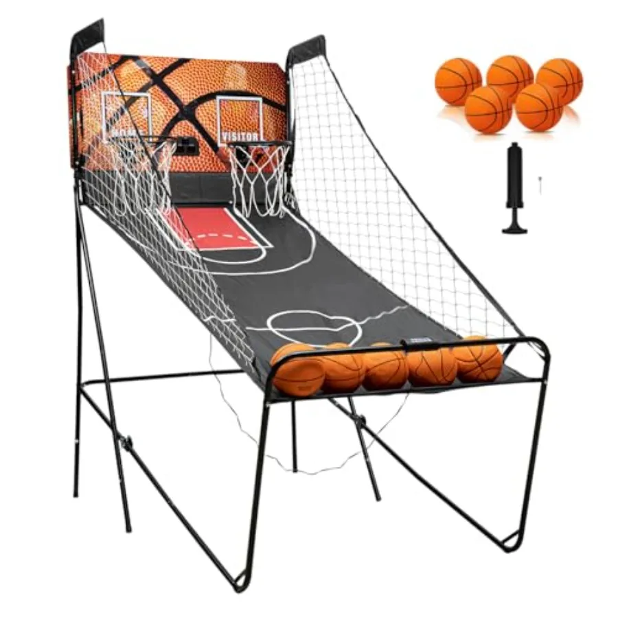 Dual Shot Arcade Basketball Game for Home and Public Spaces with LED Electronic Scorer and Timer 8 Interactive Game Modes Compa
Dual Shot Arcade Basketball Game for Home and Public Spaces with LED Electronic Scorer and Timer 8 Interactive Game Modes Compa