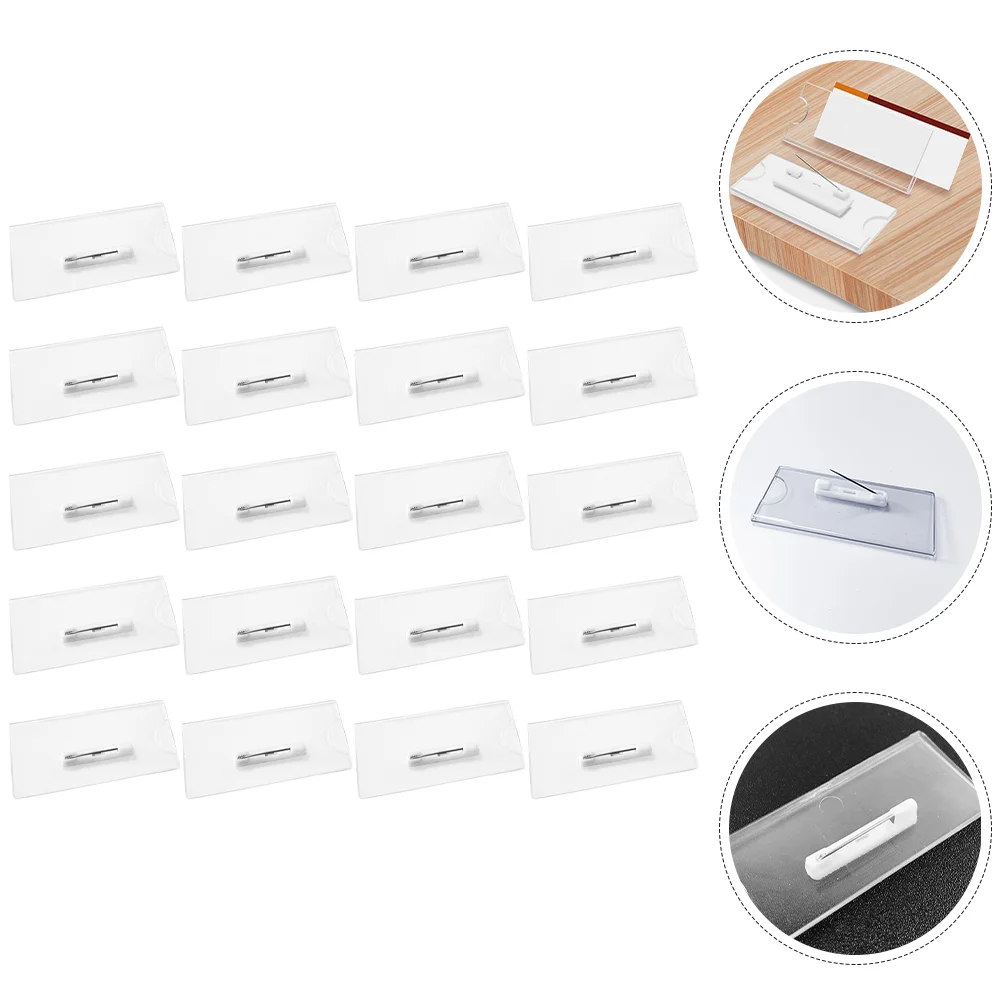 20 Pcs Badge Labels Tag Work Holder Employee Holders Name Identity Cards for Office Pin Student
20 Pcs Badge Labels Tag Work Holder Employee Holders Name Identity Cards for Office Pin Student