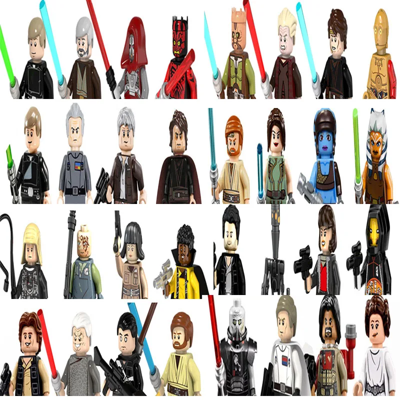 Hot Toys Star Wars Blocks Yoda Skywalker Mandalorian Han Solo C-3PO Leia Darth Vader Bbba Fett Block Mini Robot Figure Bricks
Hot Toys Star Wars Blocks Yoda Skywalker Mandalorian Han Solo C-3PO Leia Darth Vader Bbba Fett Block Mini Robot Figure Bricks