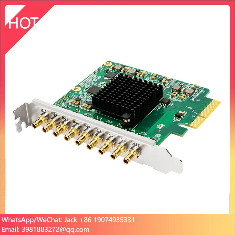 8 Channels 3G-SDI Input 1 Channel SDI Output 1080p60 Video Capture Card Output Card
8 Channels 3G-SDI Input 1 Channel SDI Output 1080p60 Video Capture Card Output Card
