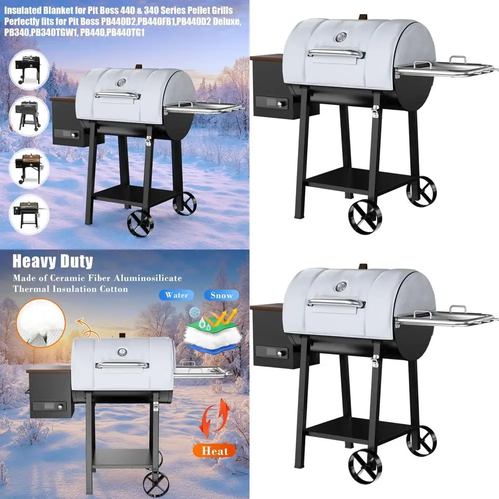 Thermal Insulated Blanket for 440 Series Wood Pellet Grills, Ideal for Winter Cooking
Thermal Insulated Blanket for 440 Series Wood Pellet Grills, Ideal for Winter Cooking
