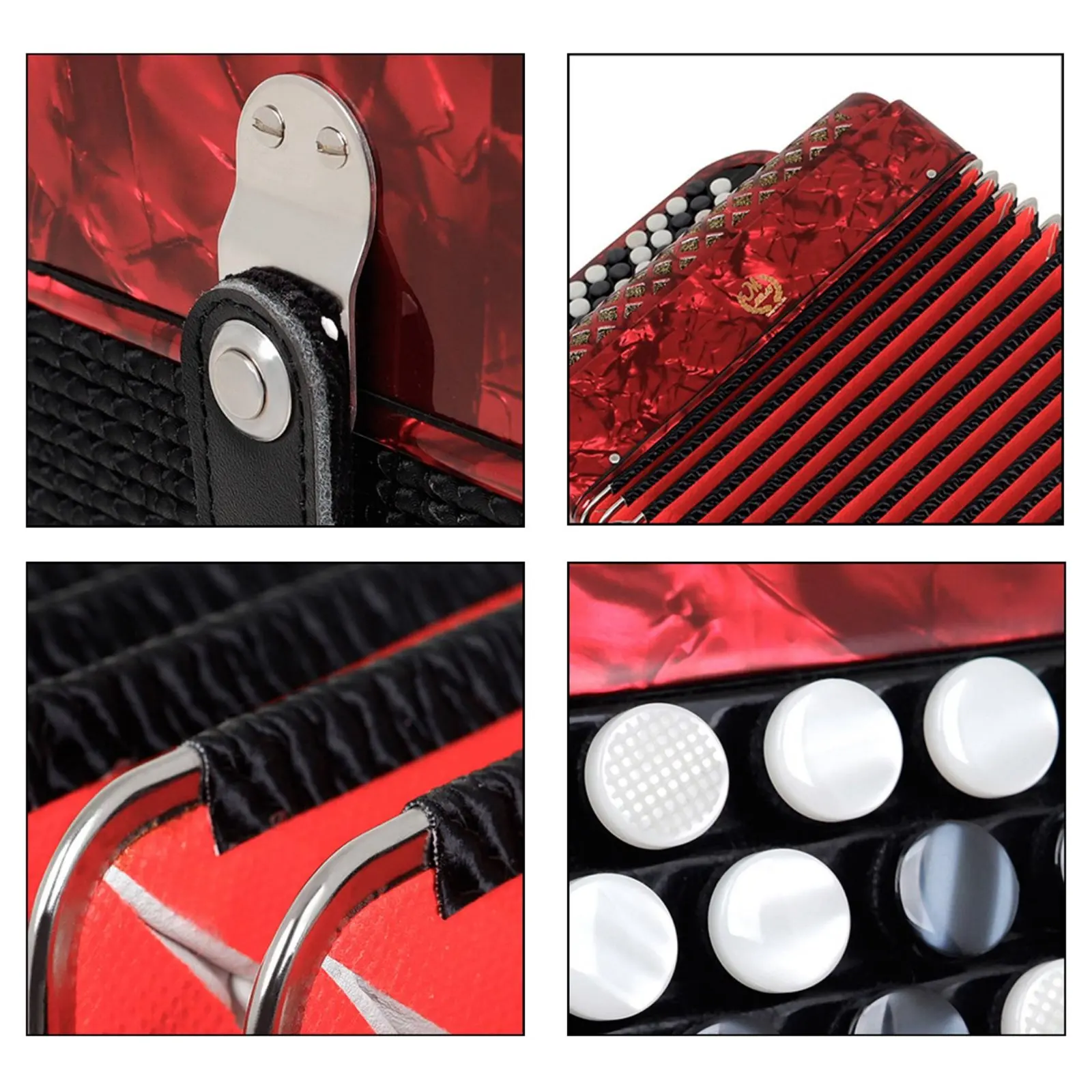 Bayan Accordion Non-Slip Textured Buttons Chromatic Button Accordion Musical Instrument Sheepskin Bellows for Professionals
Bayan Accordion Non-Slip Textured Buttons Chromatic Button Accordion Musical Instrument Sheepskin Bellows for Professionals