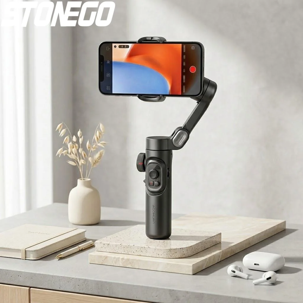 3-Axis Handheld Gimbal Stabilizer for Cell Phones Anti-Shake Balance Shooter with Face Tracking and Selfie Stick Function
3-Axis Handheld Gimbal Stabilizer for Cell Phones Anti-Shake Balance Shooter with Face Tracking and Selfie Stick Function