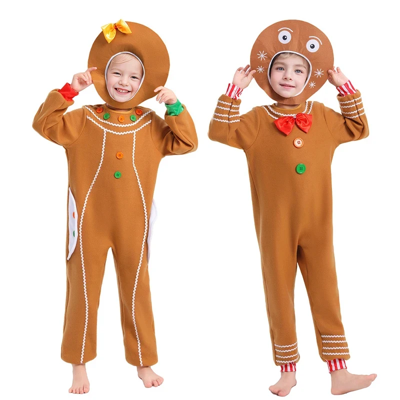 ❤2026❤ New Kids Christmas Gingerbread Man Cosplay Costume Jumpsuit Boy Girl Cartoon Style Halloween Party Performance Suit❤
❤2026❤ New Kids Christmas Gingerbread Man Cosplay Costume Jumpsuit Boy Girl Cartoon Style Halloween Party Performance Suit❤