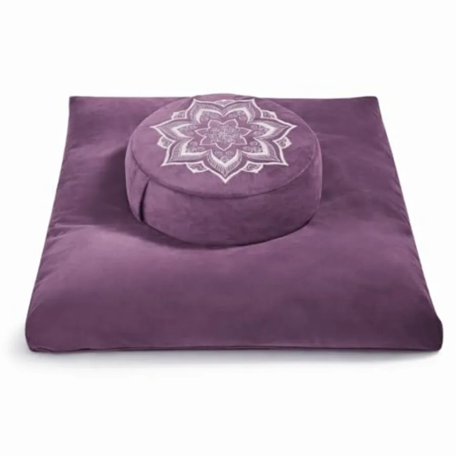 Meditation Cushion Set Zafu and Zabuton Buckwheat Hull and Memory Foam Adjustable Floor Pillow for Yoga Meditation and Sitting
Meditation Cushion Set Zafu and Zabuton Buckwheat Hull and Memory Foam Adjustable Floor Pillow for Yoga Meditation and Sitting