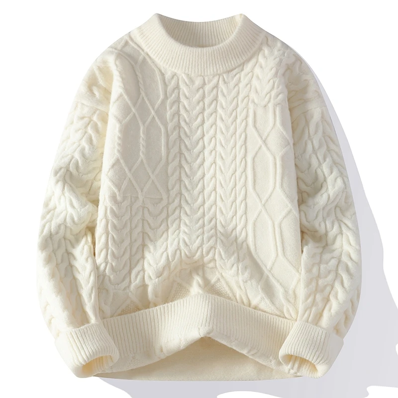 Autumn Winter Men's New Knit Sweater Thick Round Neck Solid Color Knitted Pullovers Men Loose Youthful Vitality Casual Sweaters
Autumn Winter Men's New Knit Sweater Thick Round Neck Solid Color Knitted Pullovers Men Loose Youthful Vitality Casual Sweaters