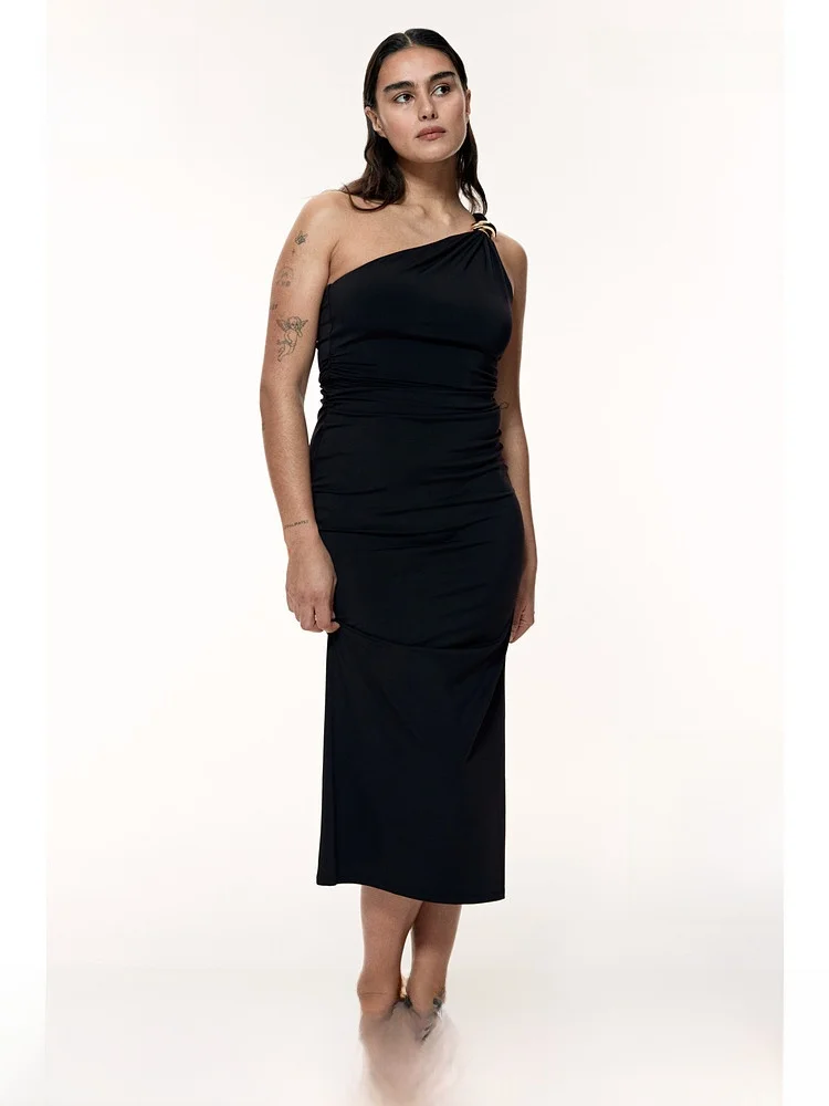 H&M Women's Bodycon Dress Single Shoulder Summer Sleeveless Long Dress Elegant Style Polyester Spandex Blend Casual Fashion
H&M Women's Bodycon Dress Single Shoulder Summer Sleeveless Long Dress Elegant Style Polyester Spandex Blend Casual Fashion