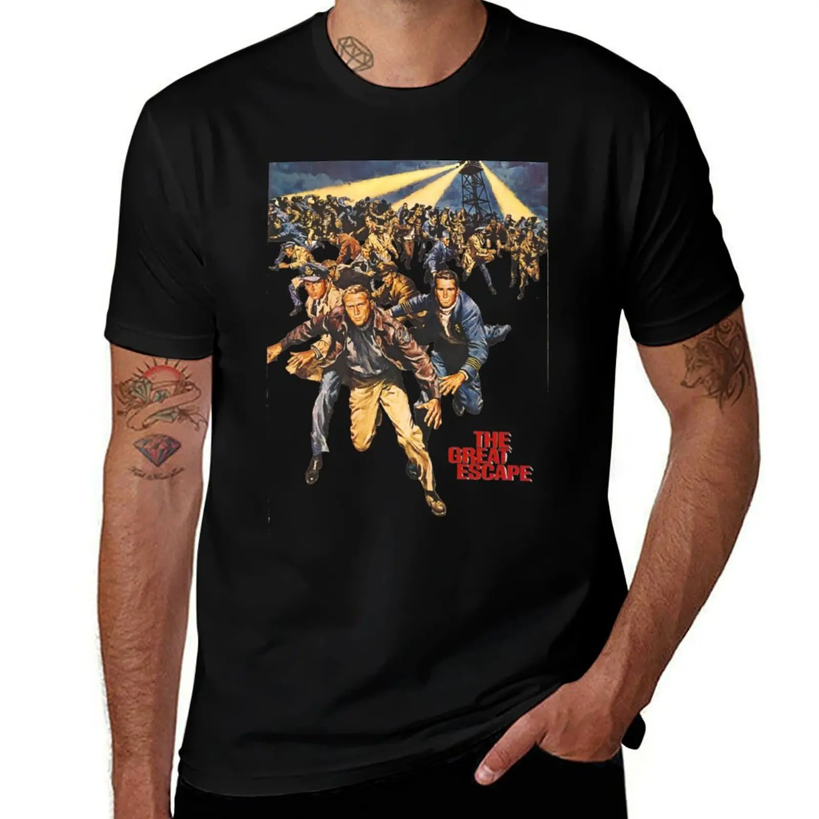 The Great Escape 1963 vintage film T-Shirt custom t shirt Clothing vintage t shirt men
The Great Escape 1963 vintage film T-Shirt custom t shirt Clothing vintage t shirt men