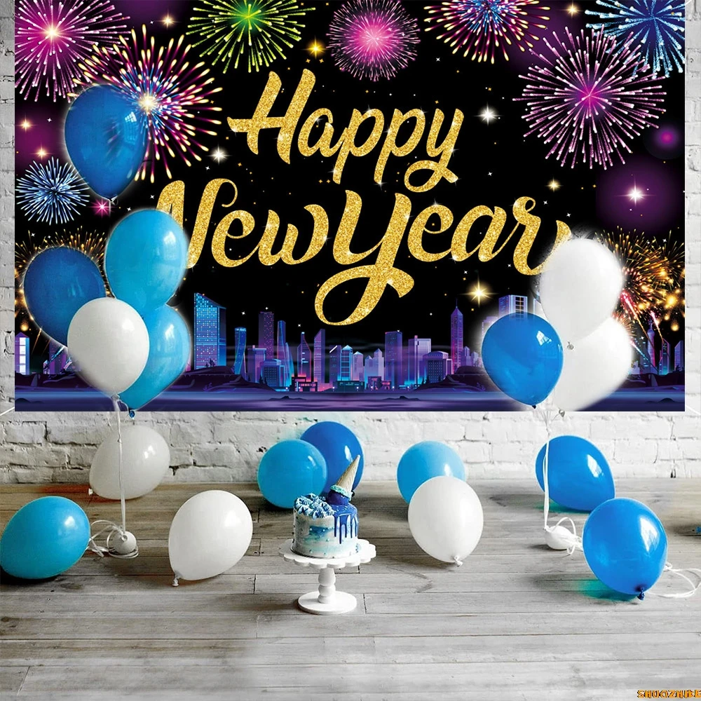 Happy New Year Theme Photography Backdrops Sparklers Champagne Family Christmas Party Decor Studio Background PY-01
Happy New Year Theme Photography Backdrops Sparklers Champagne Family Christmas Party Decor Studio Background PY-01