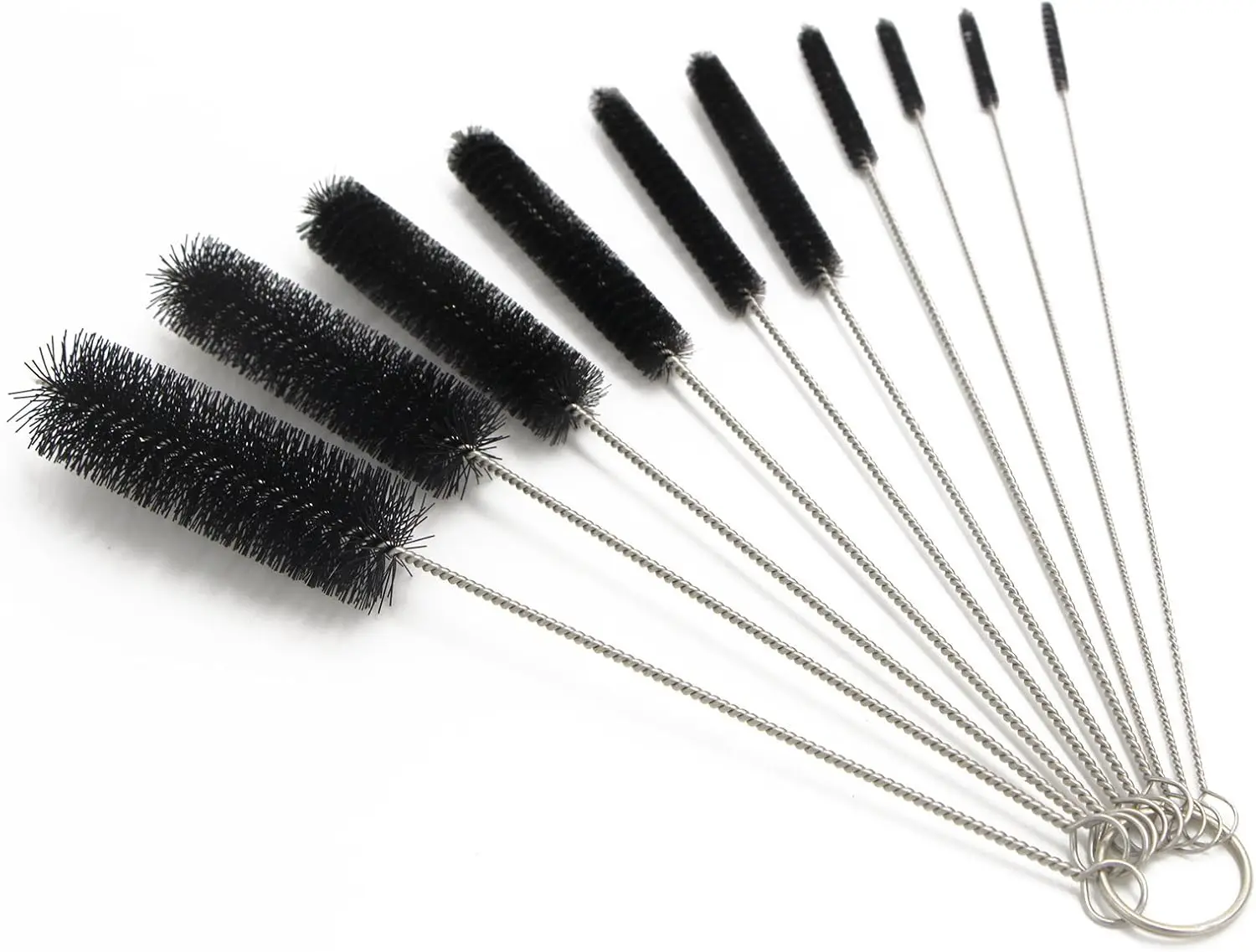 10 Pcs 8.2 Inch Tube Cleaning Brushes Nylon for Sink Drain Pipe with 10 Different Diameters for Bottle Straw Tumbler
10 Pcs 8.2 Inch Tube Cleaning Brushes Nylon for Sink Drain Pipe with 10 Different Diameters for Bottle Straw Tumbler