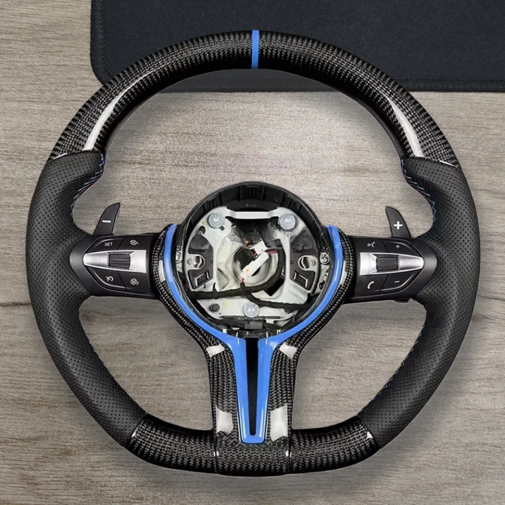 Руль из карбона для BMW F32, F01, F06, F10, F11, F12, F20, F21, F22, F25, F26, F30, F31, F33, F34, F36, M3 F80, M4 F82, M5 M Sport F90
Руль из карбона для BMW F32, F01, F06, F10, F11, F12, F20, F21, F22, F25, F26, F30, F31, F33, F34, F36, M3 F80, M4 F82, M5 M Sport F90