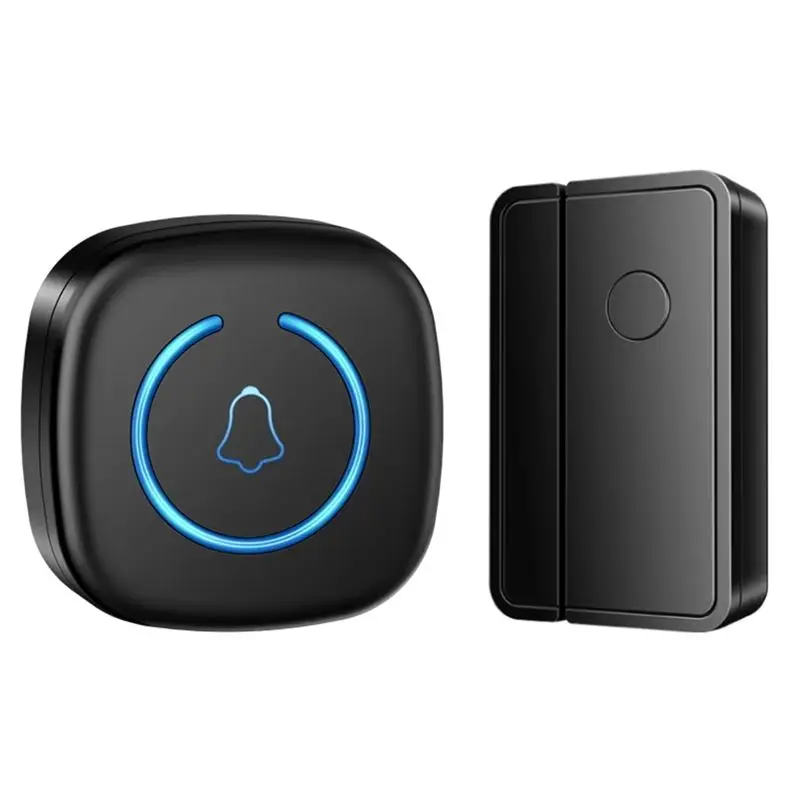 FULL-Wireless Doorbell Split Type Magnet Sensor 60 Songs For Home Business Office EU Black EU Plug
FULL-Wireless Doorbell Split Type Magnet Sensor 60 Songs For Home Business Office EU Black EU Plug