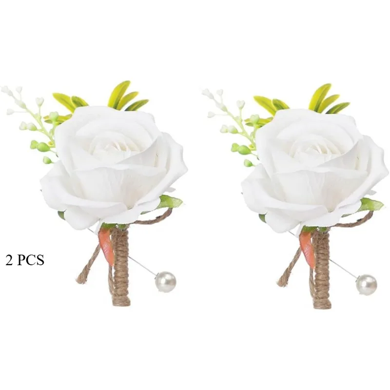 Boutonniere Boutonnieres Artificial Silk Roses White Beige Corsage Buttonhole Groomsmen Flowers for Men Wedding Accessories
Boutonniere Boutonnieres Artificial Silk Roses White Beige Corsage Buttonhole Groomsmen Flowers for Men Wedding Accessories