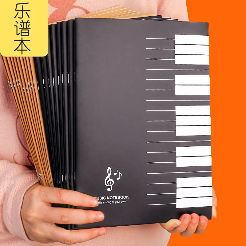 18Sheets Music Practice Notebook Universal Piano Violin Five Line Staff Book, Score Book, Music Exercise Book Accessories
18Sheets Music Practice Notebook Universal Piano Violin Five Line Staff Book, Score Book, Music Exercise Book Accessories