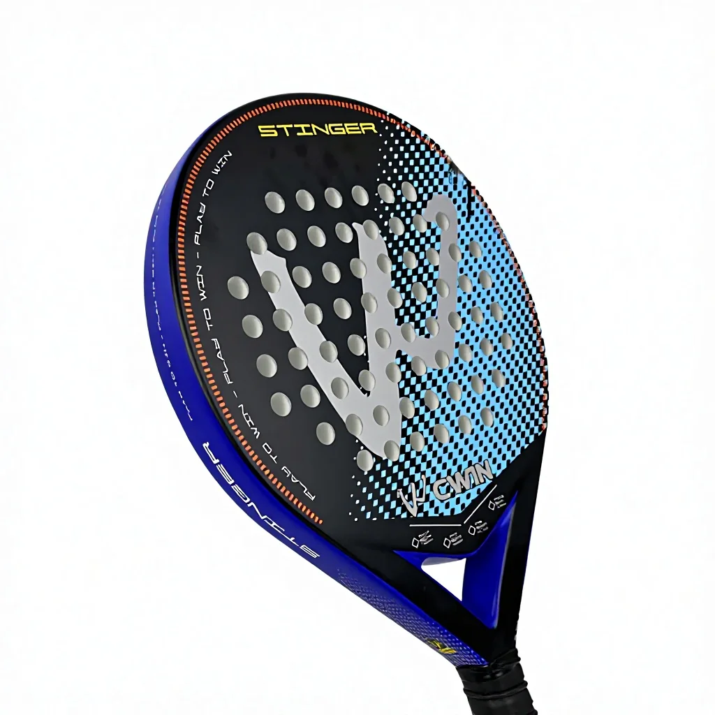 Unisex youth full Carbon fiber material padel racket blue black color, entry-level stable performance for daily training and ama
Unisex youth full Carbon fiber material padel racket blue black color, entry-level stable performance for daily training and ama