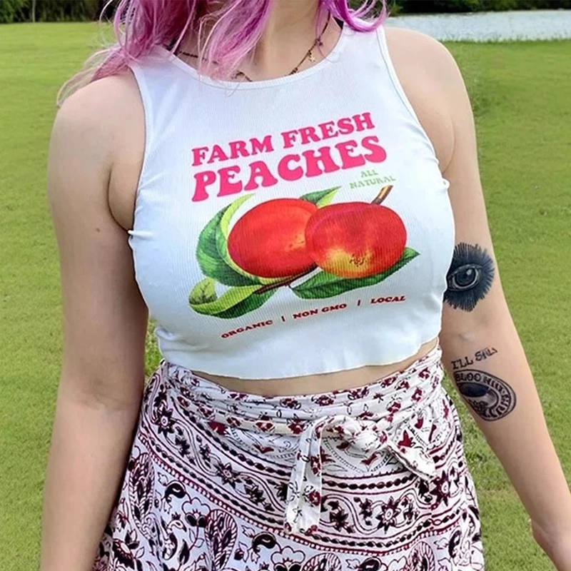 Y2k Street Gothic Emo Girls' Cut Top Baby T-shirt Retro Printed Pattern Fruit Casual Sleeveless Tank Top
Y2k Street Gothic Emo Girls' Cut Top Baby T-shirt Retro Printed Pattern Fruit Casual Sleeveless Tank Top