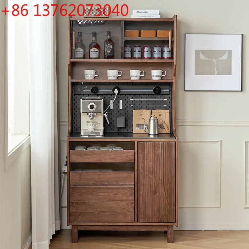 North American black walnut rock slab dining side cabinet Nordic storage cabinet Small household
North American black walnut rock slab dining side cabinet Nordic storage cabinet Small household