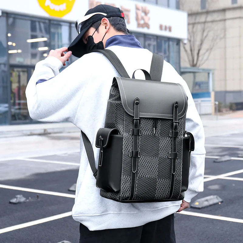Cross-border hot-selling large-capacity going out backpack commuter plaid business computer bag new sports backpack men
Cross-border hot-selling large-capacity going out backpack commuter plaid business computer bag new sports backpack men
